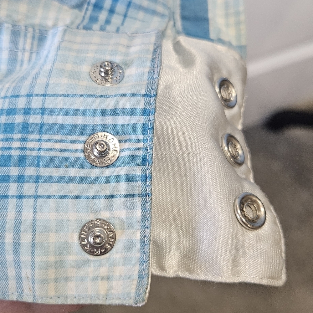 Cruel Girl Light Blue Checkered Top - Picture 8 of 8